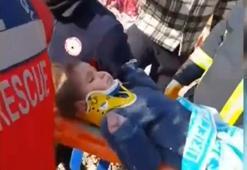 Küçük kız 150 saat sonra sağ olarak çıkarıldı!