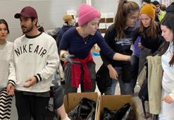 Ünlü isimler canla başla çalışıyor! Kimi koli bantladı kimi canlı yayında yardım topladı