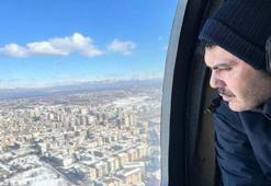 Bakan Kurum, Malatya'yı havadan inceledi
