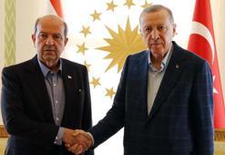 Cumhurbaşkanı Erdoğan, KKTC Cumhurbaşkanı ve Başbakanını kabul etti