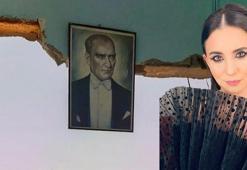 Karsu yıkılan evi paylaştı: Halamın evindeki duvardan düşmeyen tek fotoğraf