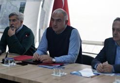 Bakan Ersoy: 42 noktada keşif çalışmaları başladı, 50'den fazla eser kurtarıldı