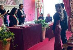 Oyuncu Tuan Tunalı ve Angela Caccamo, Toskana'da evlendi