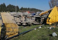 Silivri TEM'de 6 kişinin öldüğü kaza anı kamerada