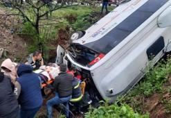 Kocaeli’de işçi servisi devrildi: 8 yaralı