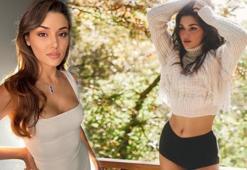 Hande Erçel sosyal medyayı salladı! Göğüs dekolteli pozlar
