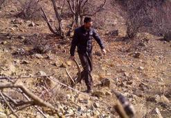 Kaçak avcıyı elindeki boynuz ele verdi