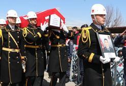 Kaza şehidi astsubay, son yolculuğuna uğurlandı
