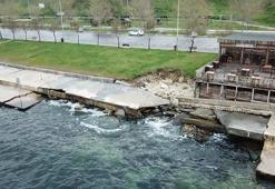 Beylikdüzü sahilinde çökmeler artarak devam ediyor! Uyarı geldi