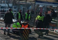 Güngören'de tramvay raydan çıktı seferler durdu