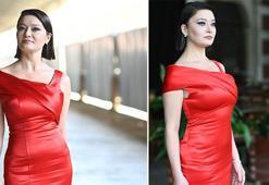 Nurgül Yeşilçay kırmızı elbisesiyle ortalığı fena yakacak!