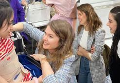 Burcu Biricik depremzede çocuklarla buluştu
