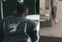 İstanbul trafiğinde ölüme davetiye anları!  Dakikalarca bu şekilde yolculuk yaptı