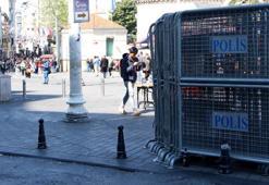 Taksim'de 1 Mayıs hazırlıkları! Demir bariyerler yerleştirildi
