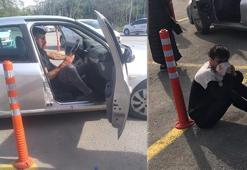 Taksiciyle arkadaşları, sürücü adayı ve hocasını tekme tokat dövdü!