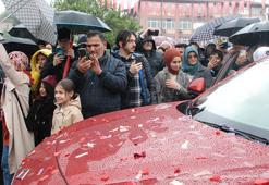 Bartın'da sağanak yağmura rağmen Togg heyecanı