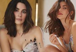 Nesrin Cavadzade göğüslerini çiçeklerle kapattı! 'Modellere taş çıkarırsın'