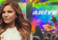 Kibariye sahneden düştü, hastanelik oldu