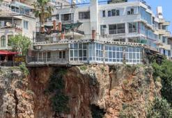 Çatlak falez üzerindeki yapıya 'güçlendirme gerekmiyor' raporu