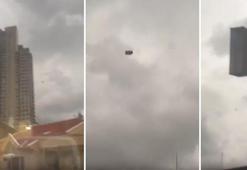 Ankara'da 'uçan koltuk' paniği! Görenler inanamadı
