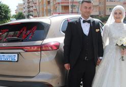 Yerli ve milli araba Togg, Batman’da ilk kez gelin arabası oldu