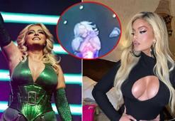 Ünlü şarkıcıya sahnede telefonlu saldırı! Yüzünün son halini paylaştı