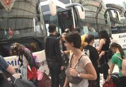 Bursa Otobüs Terminalinde bayram yoğunluğu