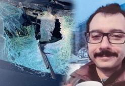Otoyolda fırlayan taş, otomobildeki pilotun ölümüne neden oldu