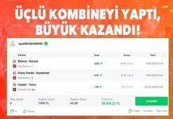 Üçlü Kombineyi Yaptı, Büyük Kazandı!  3 maçta bingo