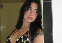 Dua Lipa pembe bikinisiyle fiziğini sergiledi!