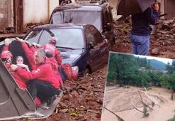 Giresun'da sel, su baskını, heyelan! Belediye başkanı açıkladı: 'Bir ev tamamen kayıp'