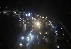 Bolu Dağı Tüneli'nde bayram trafiği yoğunluğu
