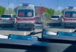 Sürücüler ambulansa fermuar yöntemiyle yol verdi, Bakan Koca teşekkür etti