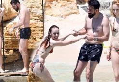 Nilperi Şahinkaya ve Emre Yusufi çifti Çeşme'de! Tüm bakışlar onlara yöneldi