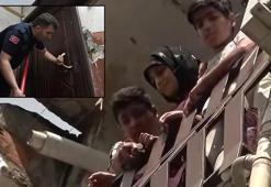 Ev sahibi, içerideki ailenin üzerine kapıyı kilitledi! Balyoz kırıldı, çelik kapı kırılmadı