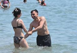 Bodrum'da plajlarda bayram yoğunluğu
