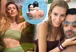 Sinem Kobal ile Kenan İmirzalıoğlu'nun denizde aşk dolu keyfi! Bir anda kayboldular