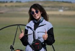 Adana'dan Mersin'e paramotor ile uçtu! En büyük hayalini açıkladı
