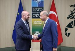 Cumhurbaşkanı Erdoğan, AB Konseyi Başkanı Michel ile görüştü