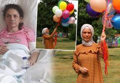 Kendisini 7 defa bıçaklayan kocasından 3 yıl sonra boşandı, zaferini balonlarla kutladı