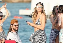Heidi Klum ile 17 yaş küçük eşi Tom Kaulitz plajda aşk tazeledi!