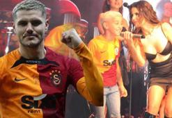 Simge Sağın’a sahnede minik Icardi sürprizi! ‘Beni sadece öpmedi yedi’