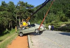 Fotoğraf çekmek için araçtan indi, hayatının şokunu yaşadı