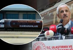 15 Temmuz Treni' yola çıktı! Bakan Uraloğlu uğurladı