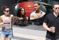 Kerem Bürsin ile Hafsanur Sancaktutan'dan Ya Çok Seversen setine kahve molası