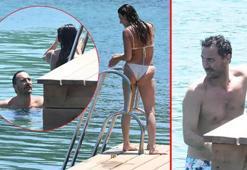 Ünlüler Bodrum'da tatilde! Denizde tanıştığı kızla arkadaş oldu