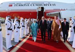 Cumhurbaşkanı Erdoğan, Körfez Turu’nun ikinci durağı olan Katar’da