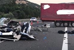 Ankara-İstanbul otobanında kaza;3 ölü 1 yaralı