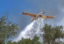 Yunanistan’da yangın söndürme uçağı düştü
