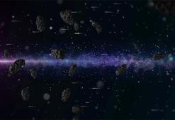 Gök taşının yüzeyinden bir kaya bulutu fırladı!